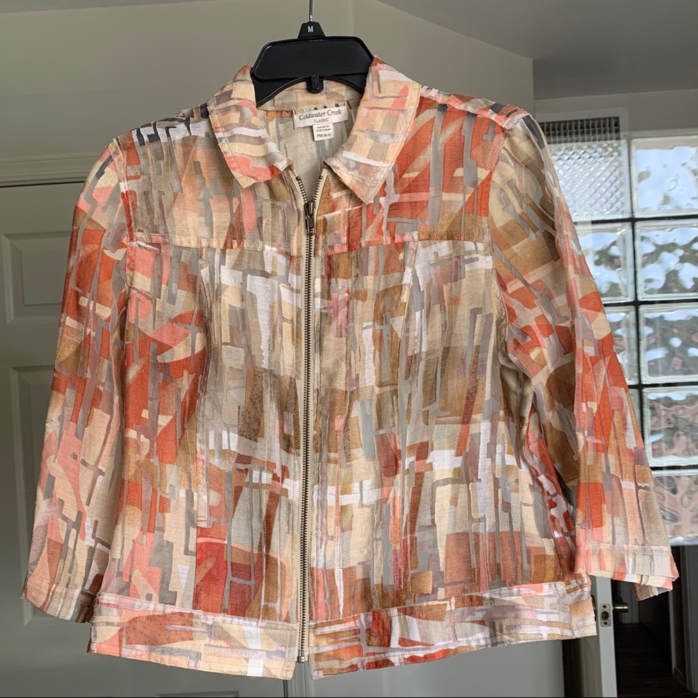 Coldwater Creek Zip Jacket/Blouse